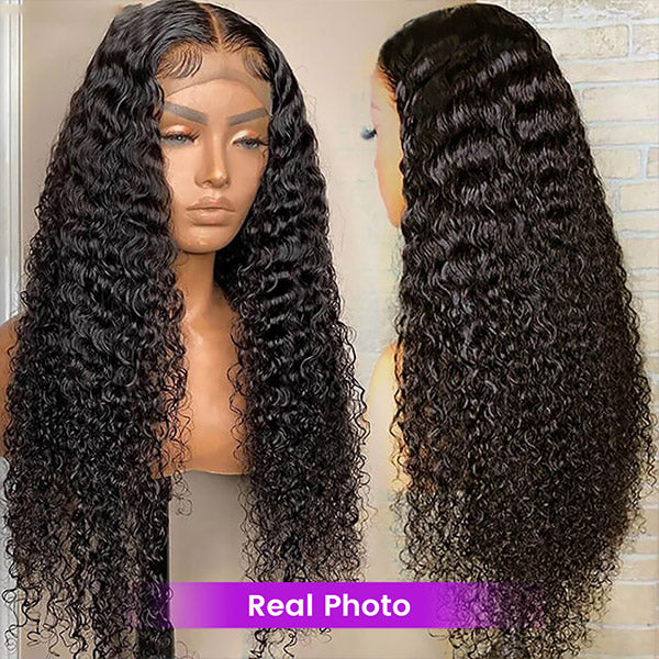 Pre Plucked Virgin Hair Deep Wave 5x5 Hd Lace Closure Wigs Amazing Lace Melted Match All Skin Color
