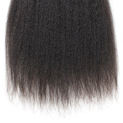 Yaki Straight Bundles Brazilian Virgin Human Hair Kinky Straight Weave Hair 4 Bundles