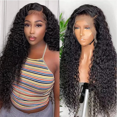 Lace Front Human Hair Wigs Water Wave 13x6 Lace Front Wig With Natural Hairline