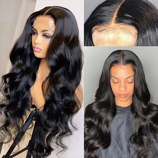 5x5 Lace Closure Wig Body Wave Human Hair Wigs Transparent Lace Wigs With Baby Hair