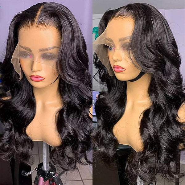 Body Wave T Part Lace Wigs Brazilian Human Hair Wigs Pre Plucked Wigs With Baby Hair