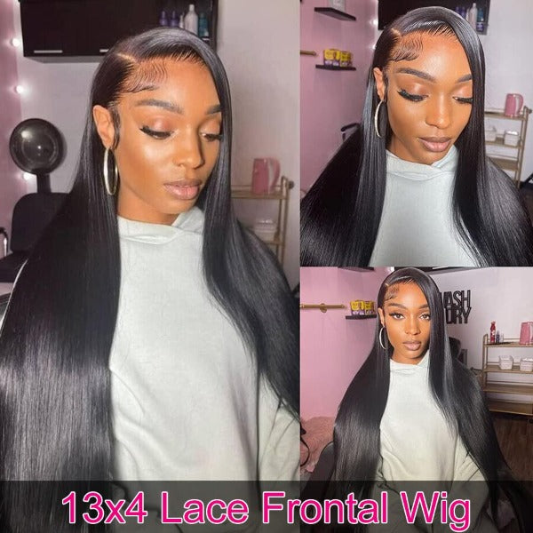 Undetectable HD Lace Wig Straight 13x4 Lace Frontal Wigs Human Hair Wigs For Sale