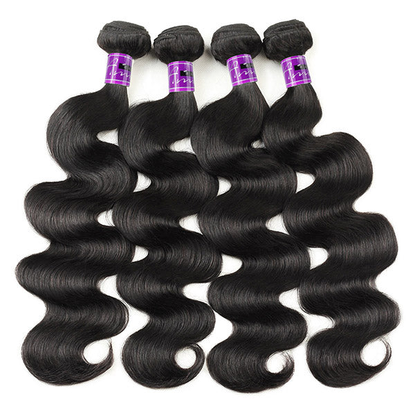 Hd Lace Frontal With Bundles Peruvian Body Wave Hair Bundles With 13x4 Frontal Closure For Women
