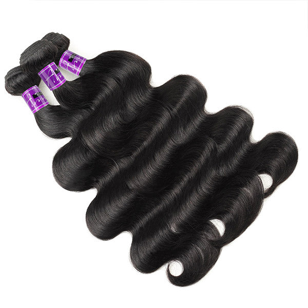 Bundles With Frontal Brazilian Body Wave Hair 3 Bundles With 13x4 Lace Front Closure