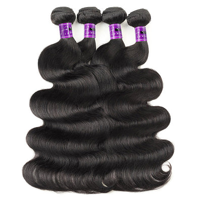 Malaysian Body Wave 4 Bundles With Frontal Unprocessed Virgin Hair Bundles With 13x4 Lace Frontal Closure