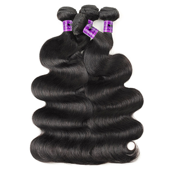 Body Wave Human Hair Bundles With Frontal Closure Indian Free Part Hd 13x4 Lace Front Closure With Baby Hair