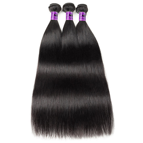 Straight Hair Bundles Mink Malaysian Human Hair Extensions 3 Bundles Weave For Black Women