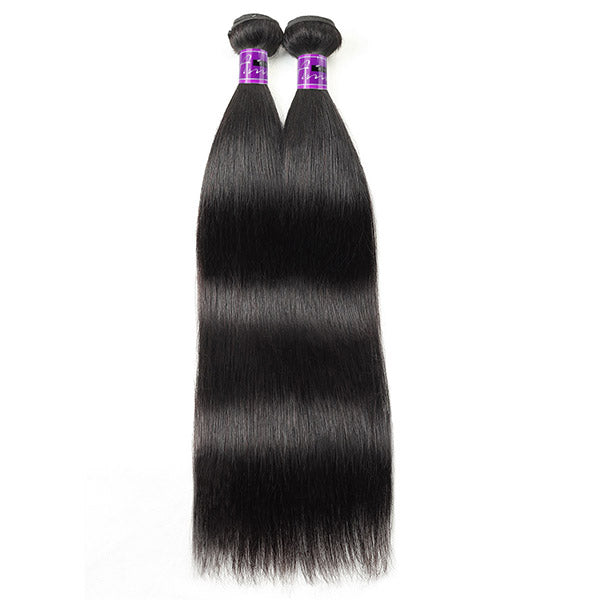 Peruvian Straight Hair Weave Bundles 4 Pcs Virgin Human Hair Weft