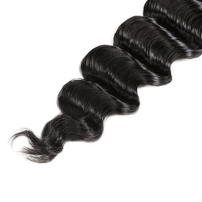 Malaysian Loose Deep Wave Bundles 3 Pcs Unprocessed Virgin Human Hair Weave Extensions