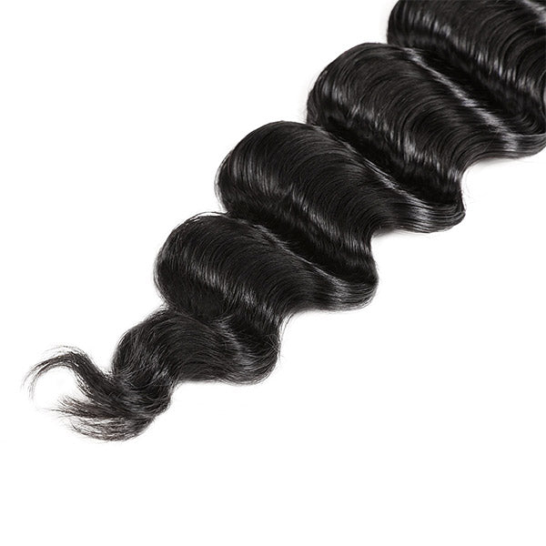 Loose Deep Wave Hair 4 Bundles Peruvian Virgin Human Hair Deep Loose Wave Weave Hair