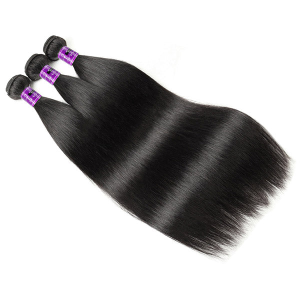 3Bundles Straight Hair Brazilian Human Hair 3Pcs Straight Wave Extensions