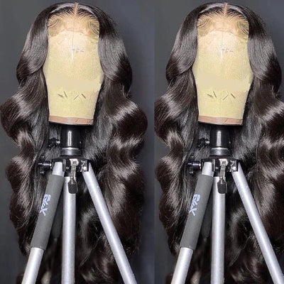 4X4 HD Lace Closure Wig 40 Inch Body Wave 200% Brazilian Transparent Lace Closure Wig Wet And Wavy Human Hair Wigs