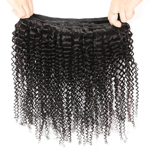 4 Bundles Malaysian Curly Virgin Human Hair Weave Bundles 100% Virgin Human Hair
