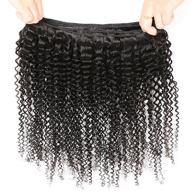 Indian Hair Curly Wave 3 Bundle Hair 100% Virgin Human Hair Kinky Curly Hair Black Color