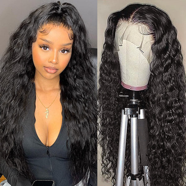 Lace Front Human Hair Wigs Water Wave 13x6 Lace Front Wig With Natural Hairline